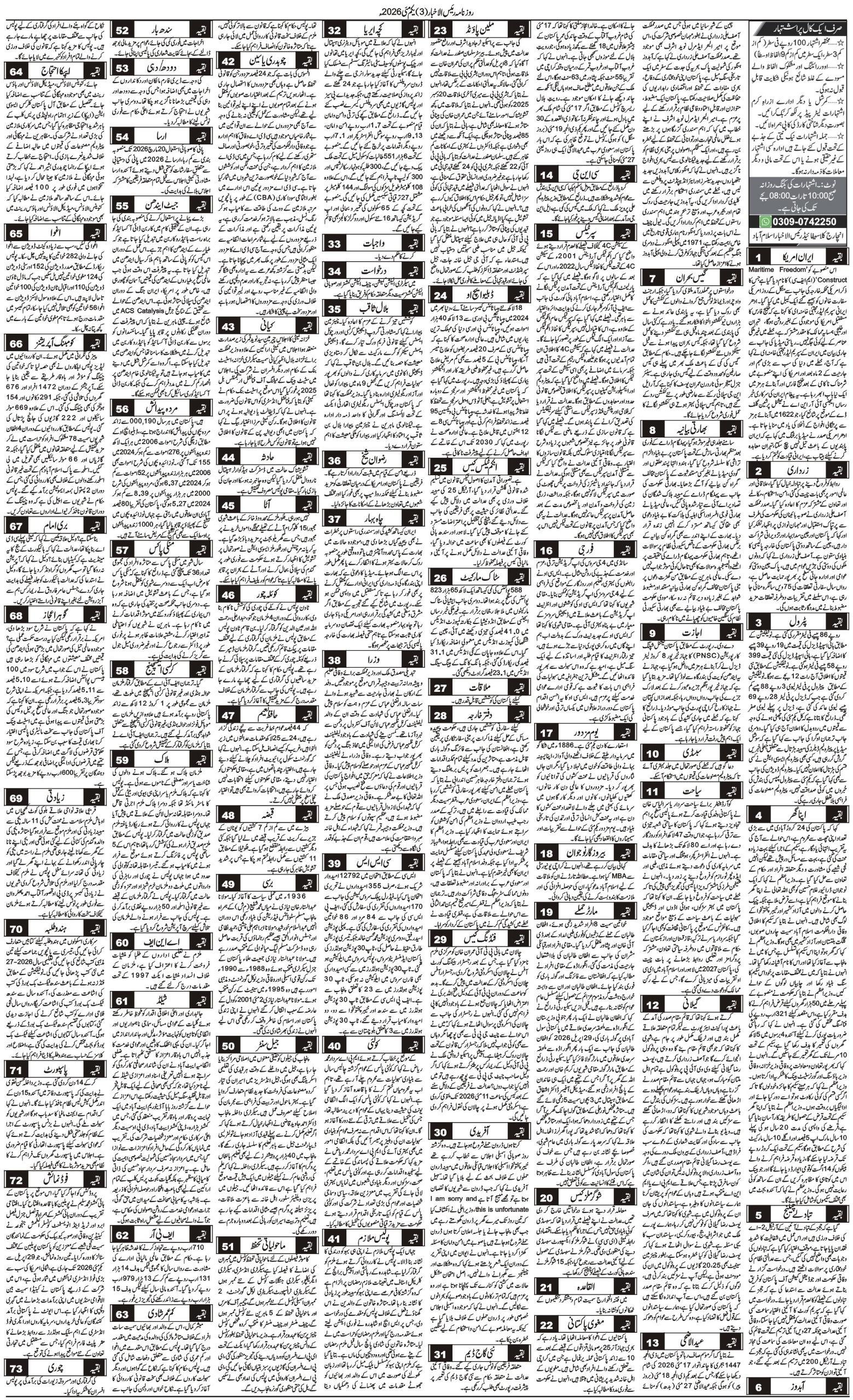 Islamabad Newspaper