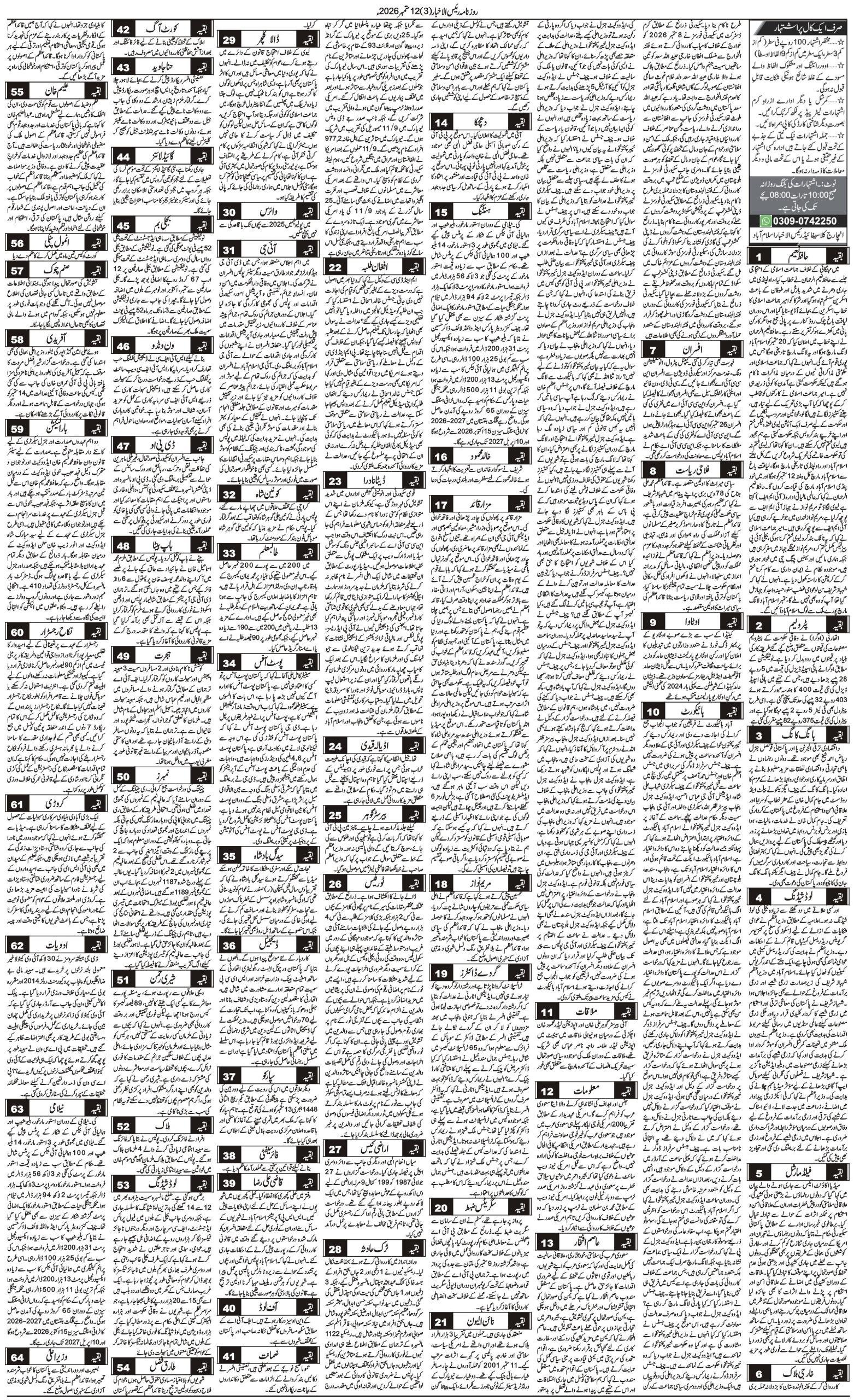 Islamabad Newspaper