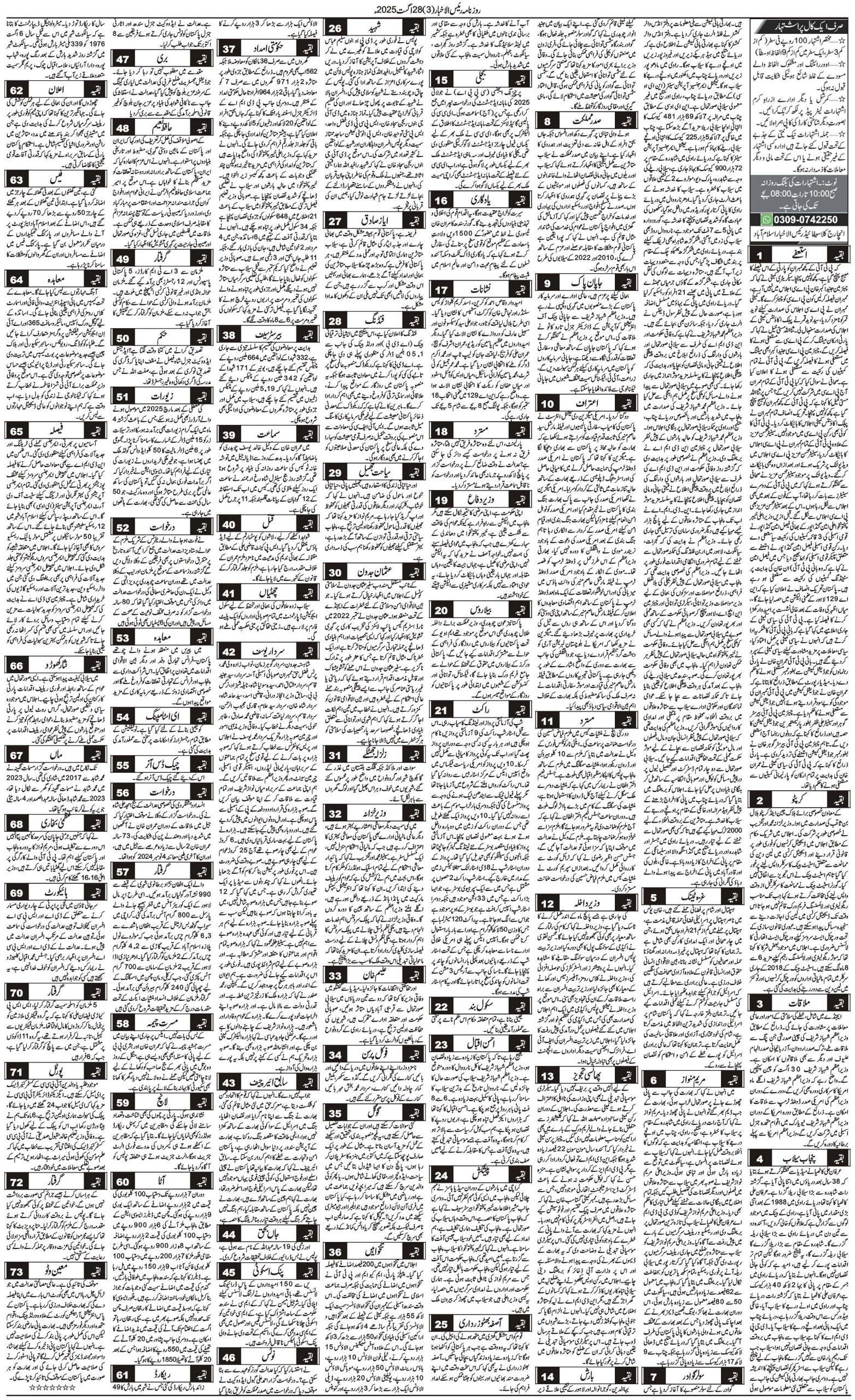 Islamabad Newspaper