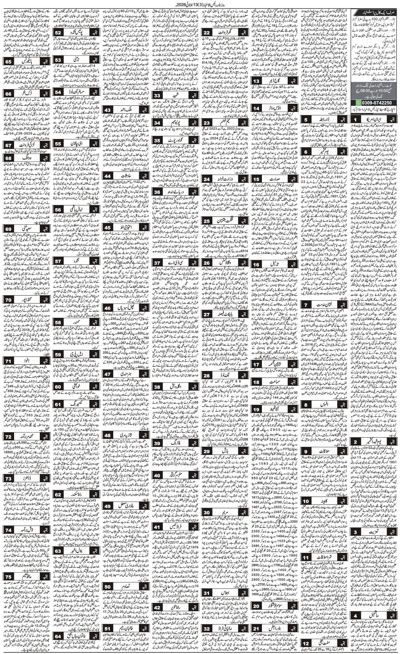 Islamabad Newspaper