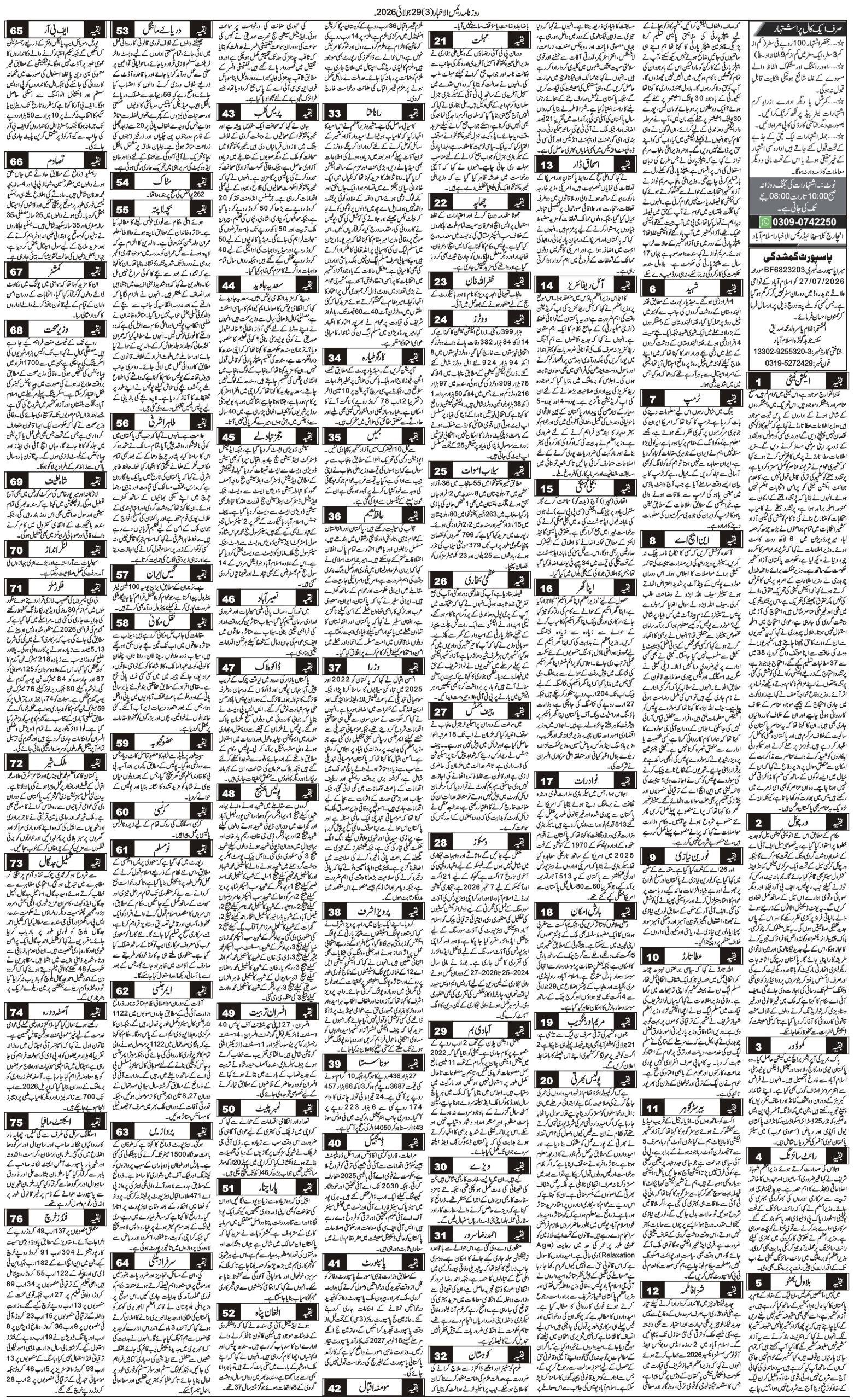 Islamabad Newspaper