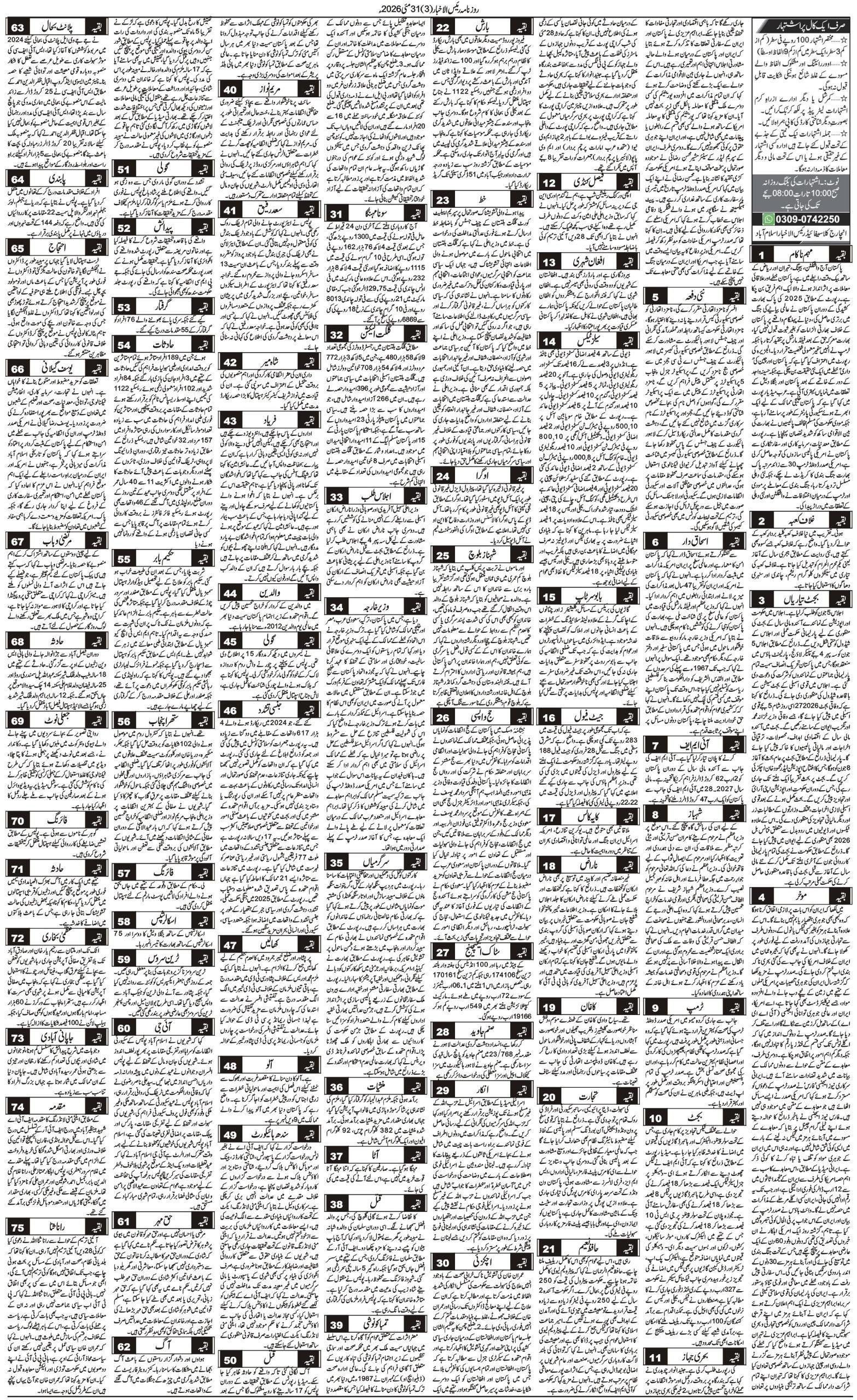 Islamabad Newspaper