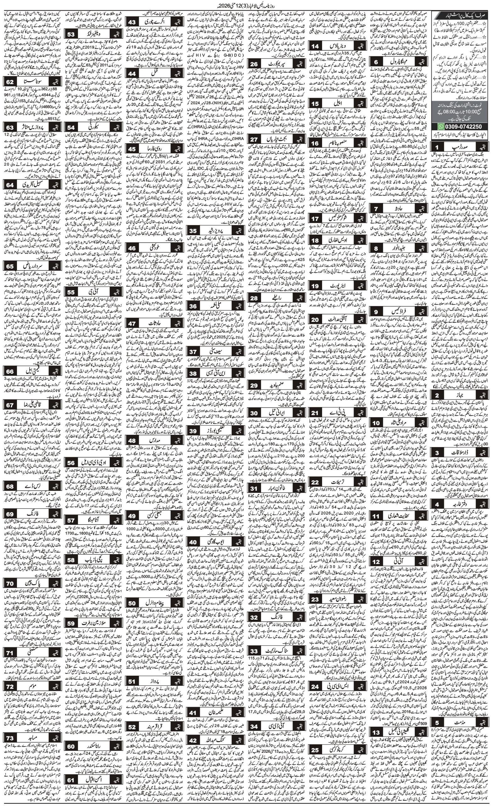 Islamabad Newspaper
