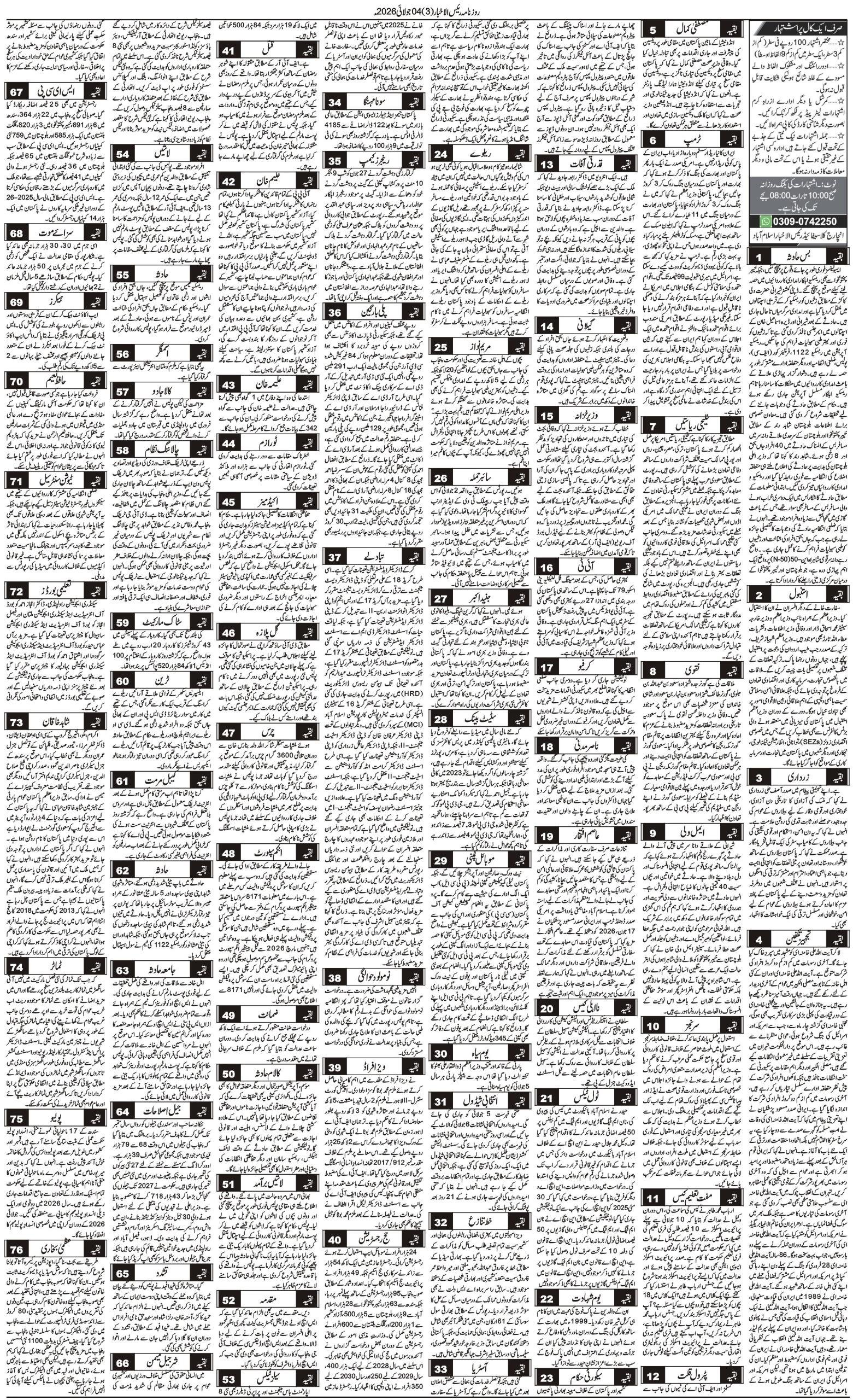 Islamabad Newspaper