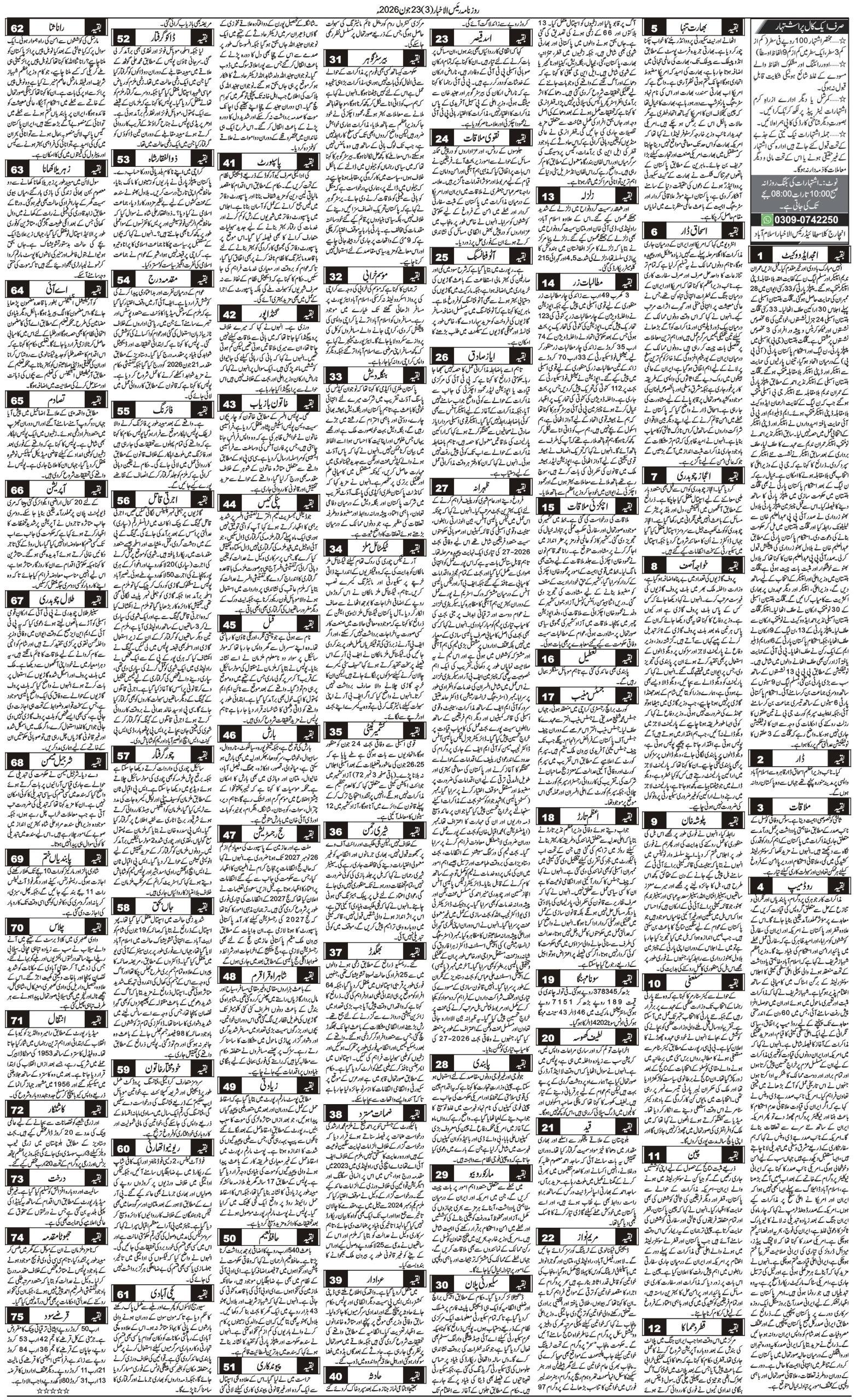 Islamabad Newspaper