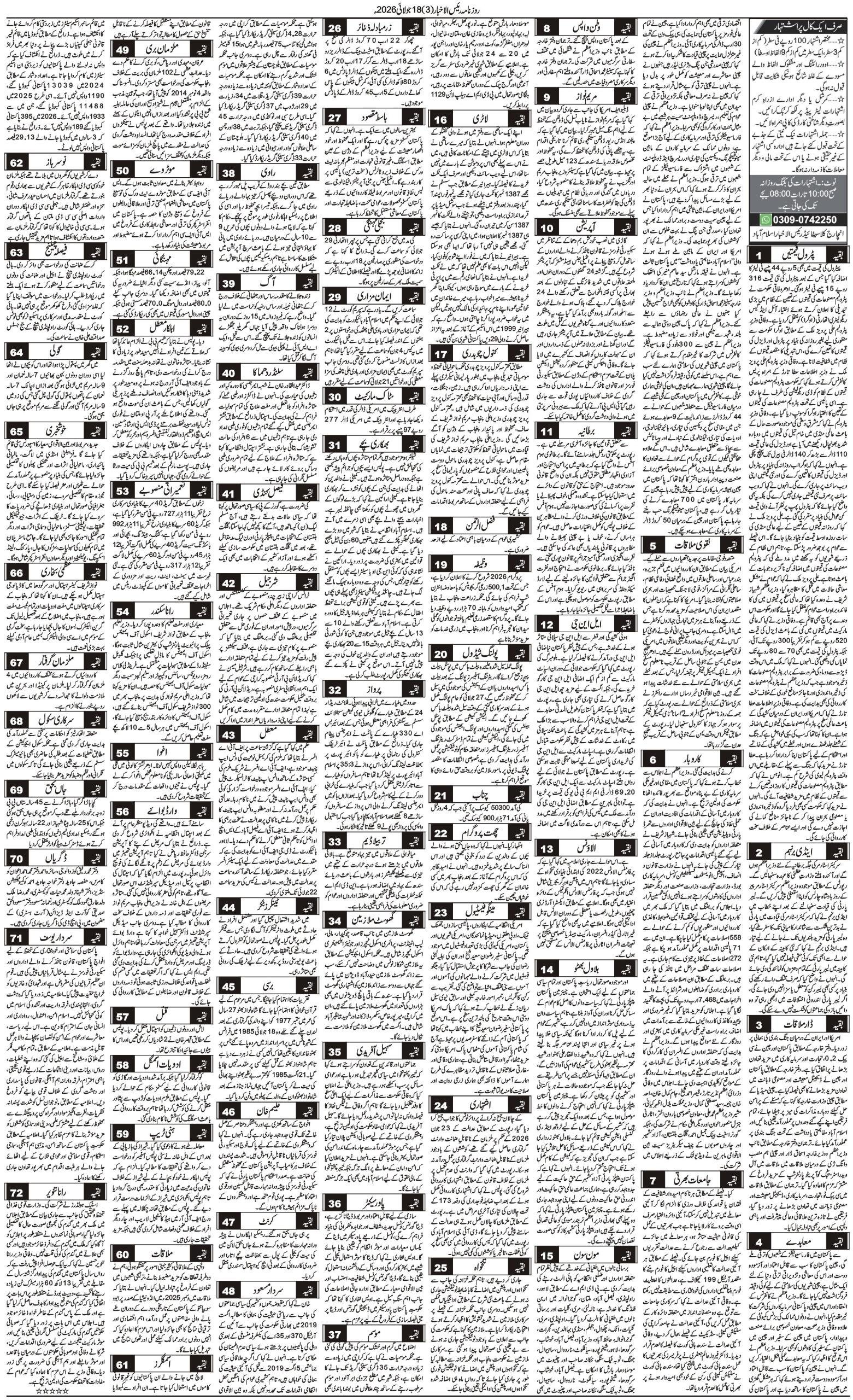 Islamabad Newspaper