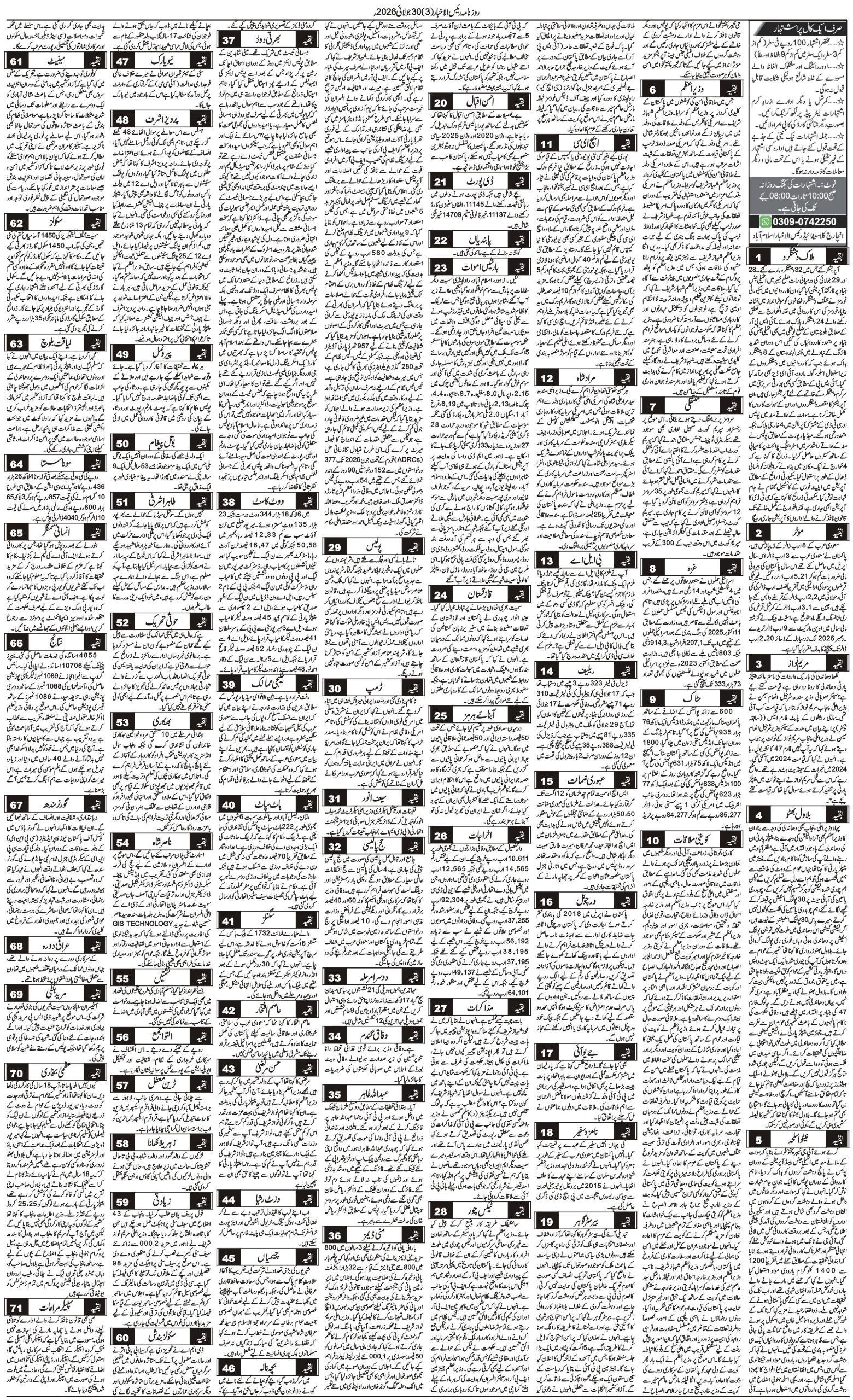 Islamabad Newspaper