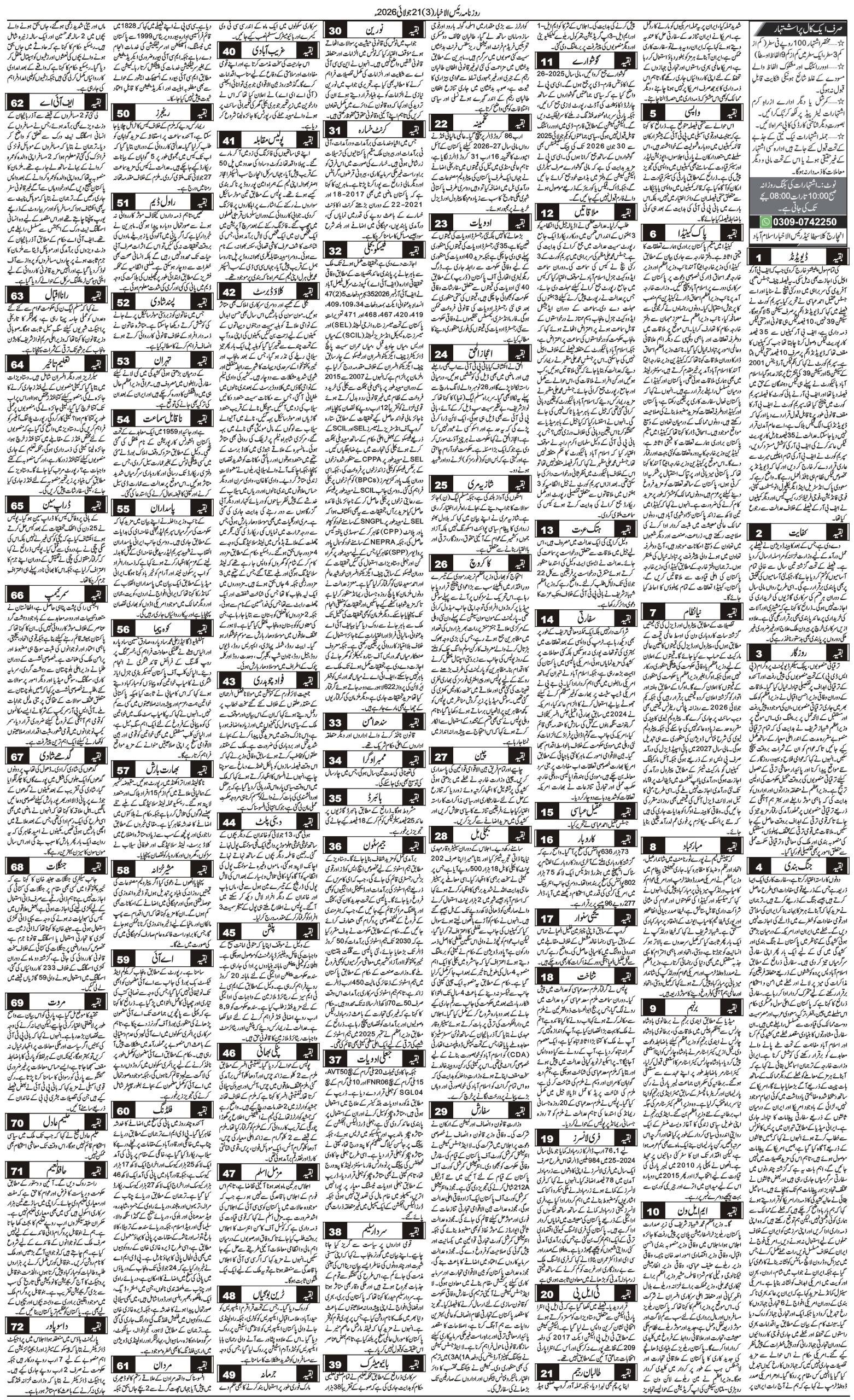 Islamabad Newspaper