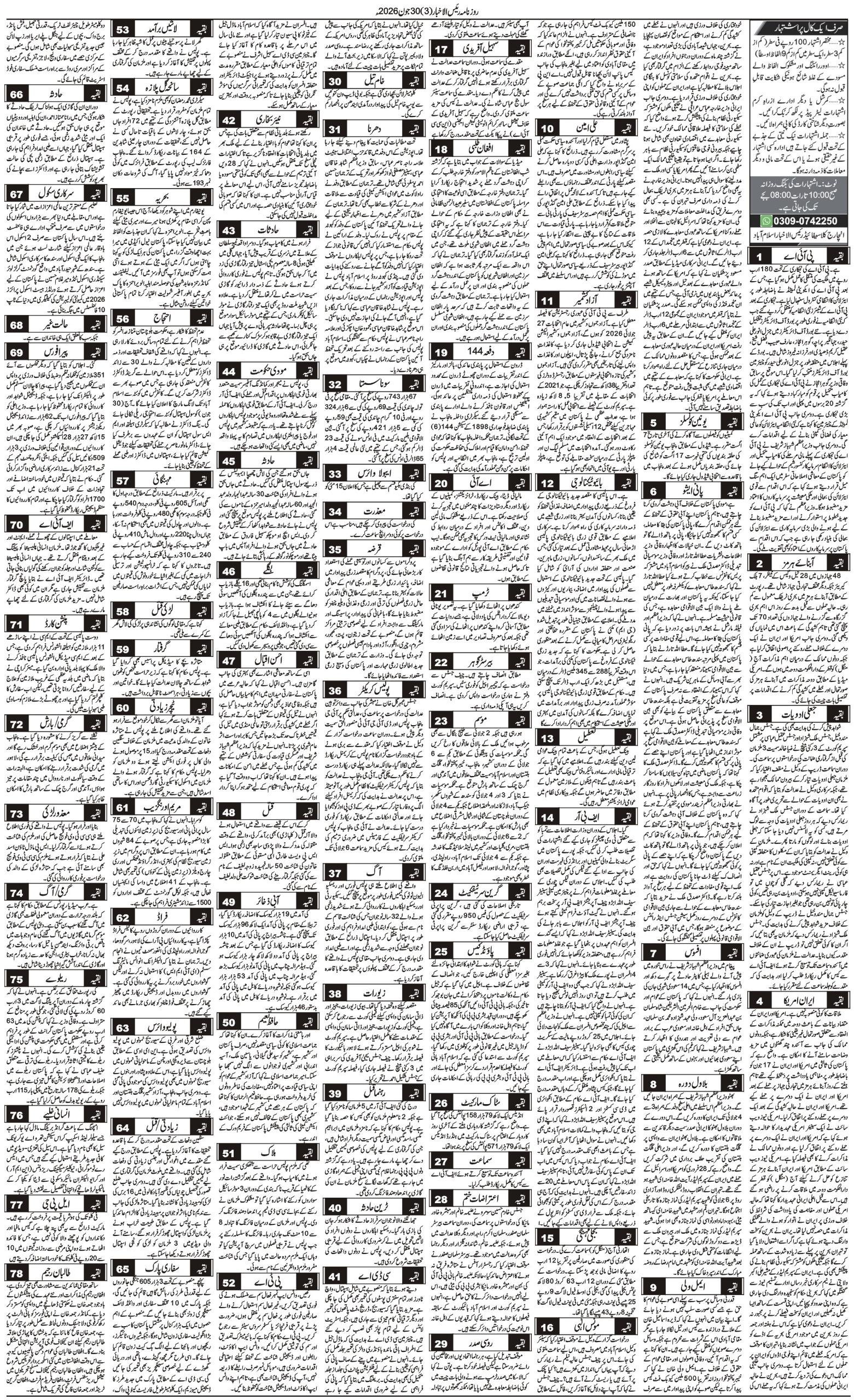 Islamabad Newspaper