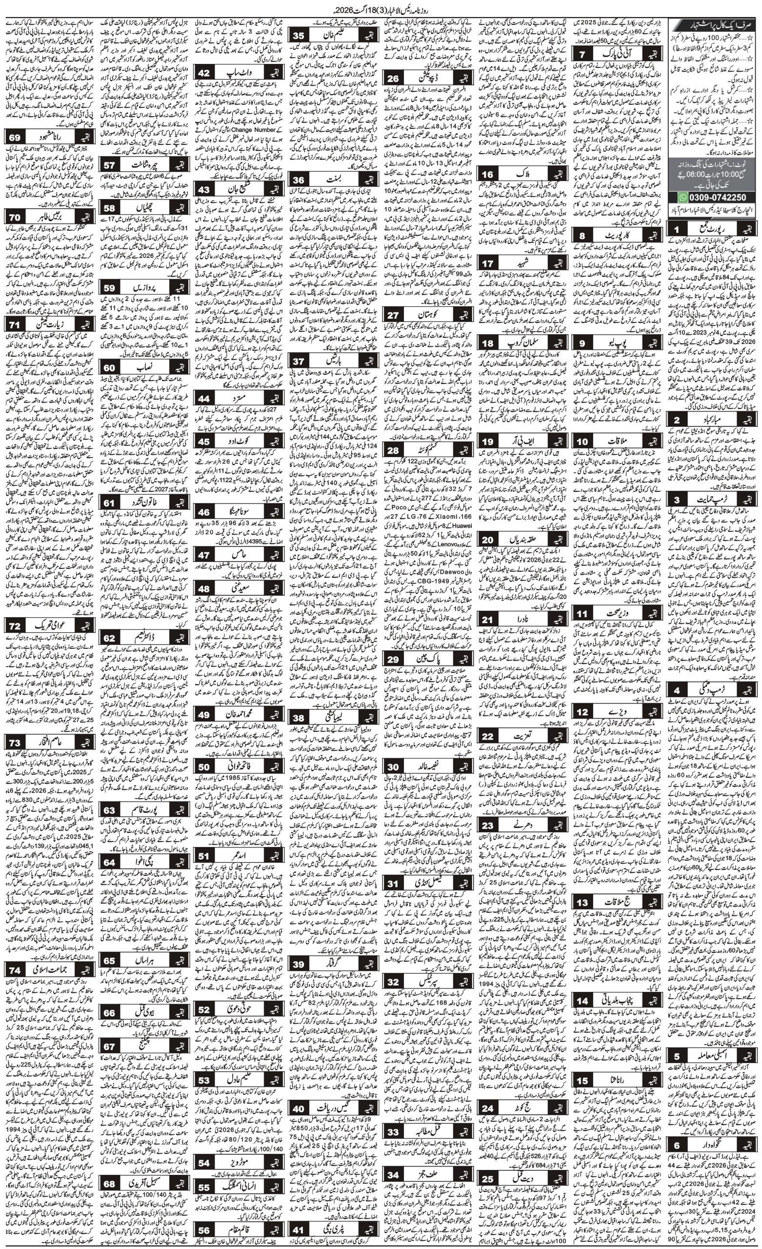 Islamabad Newspaper