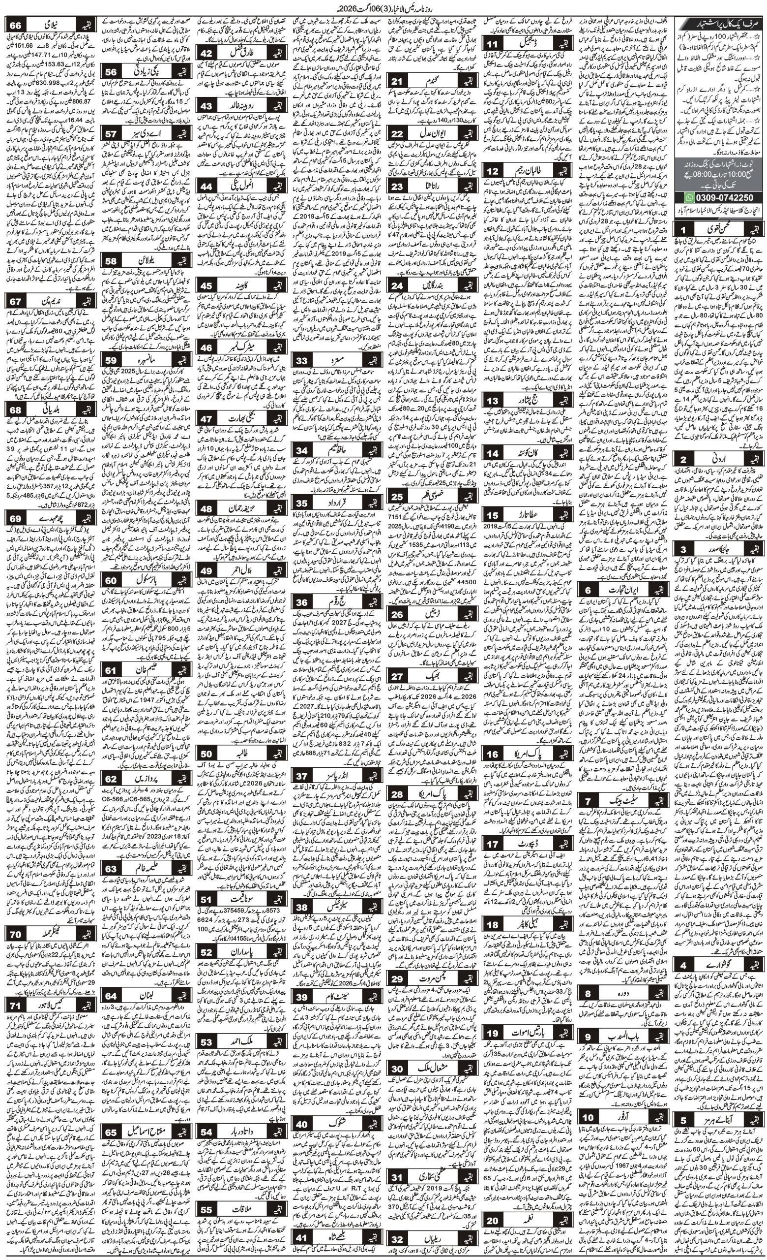 Islamabad Newspaper