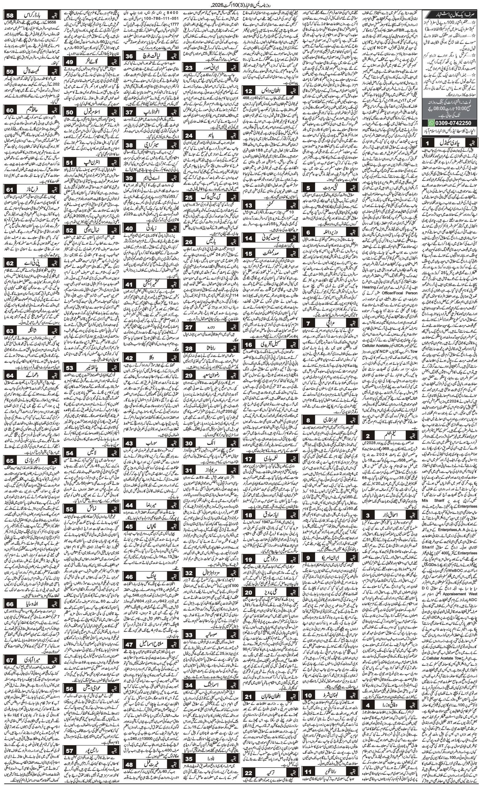 Islamabad Newspaper