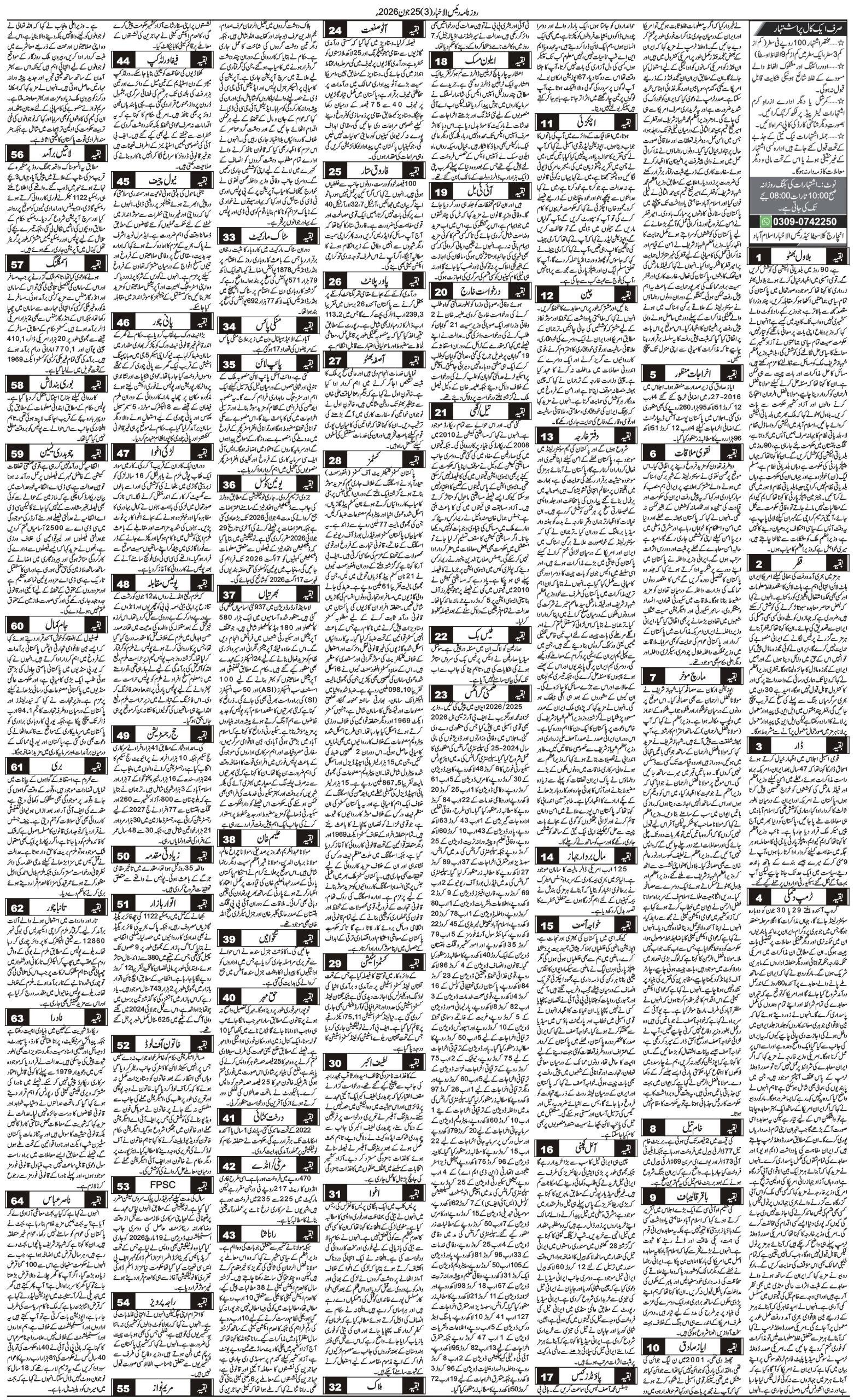 Islamabad Newspaper