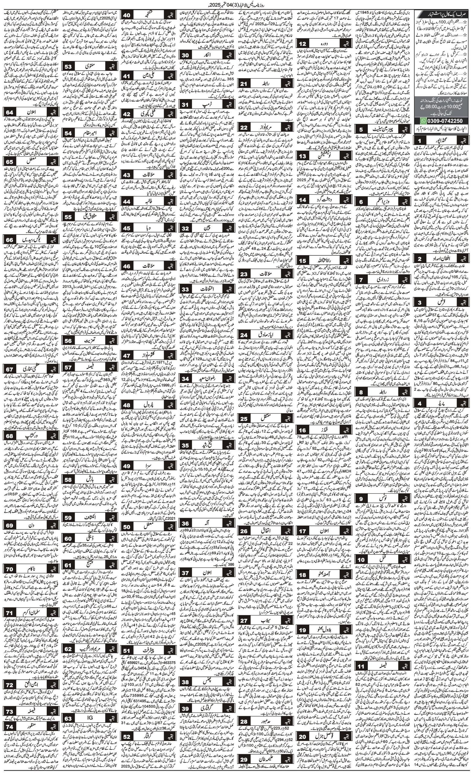 Islamabad Newspaper